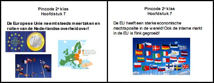 pincode economie 2e klas mavo vmbo aantekeningen samenvatting oefenen europese unie nederland overheid machtspositie interne markt EU